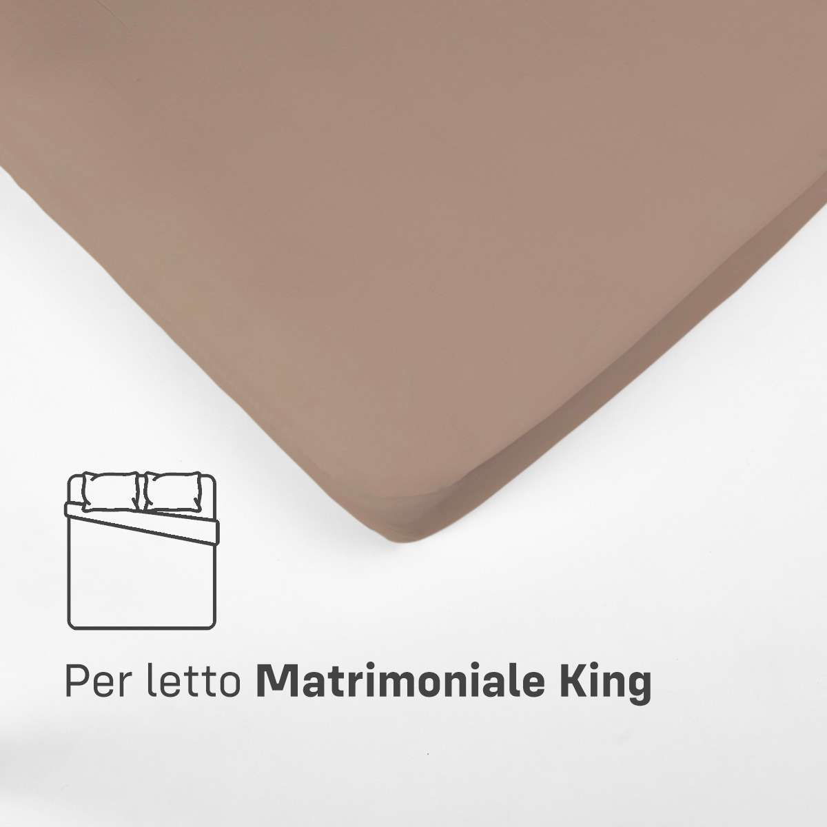 Immagine del prodotto Lenzuola SOPRA MATRIMONIALE KING in Cotone Jersey Elasticizzato | Pietro Zanetti Home