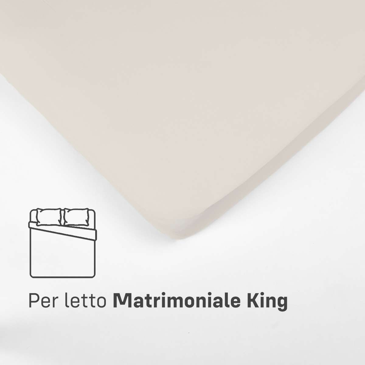 Immagine del prodotto Lenzuola SOPRA MATRIMONIALE KING in Cotone Jersey Elasticizzato | Pietro Zanetti Home