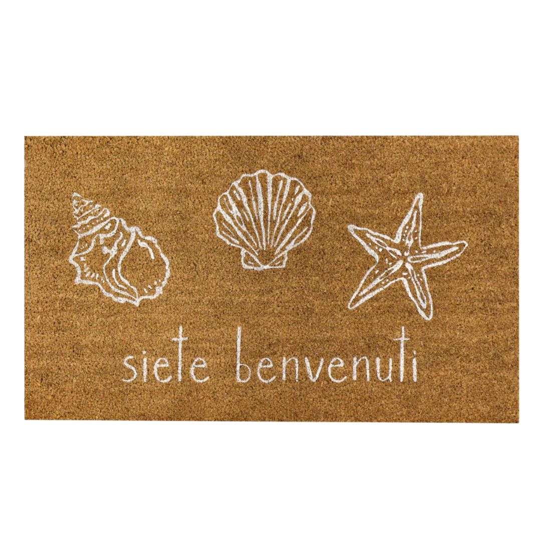 Immagine principale di Zerbino Siete Benvenuti Conchiglie 45x75cm | Simple Day