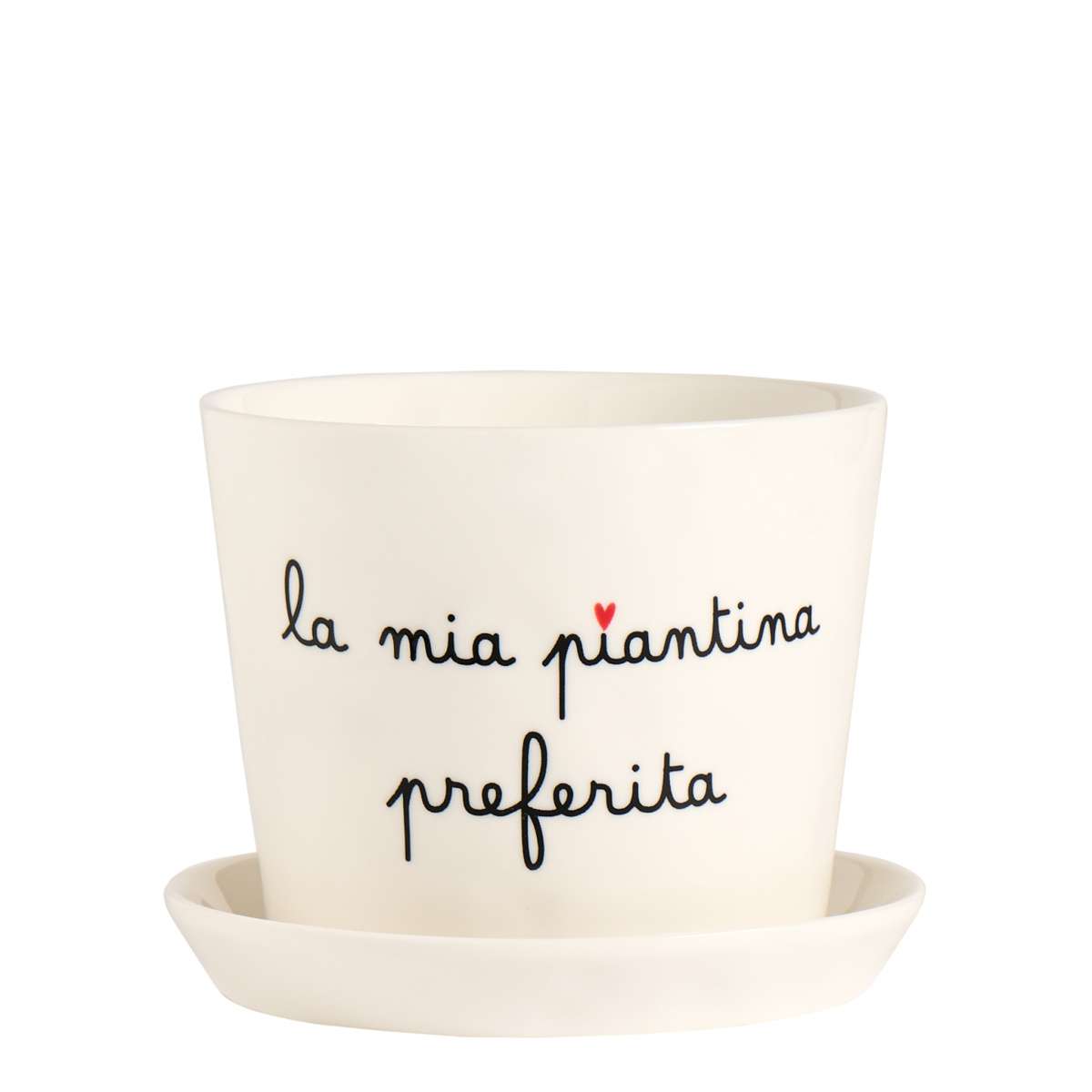 Immagine del prodotto Vaso La Mia Piantina Preferita con Sottovaso | Simple Day