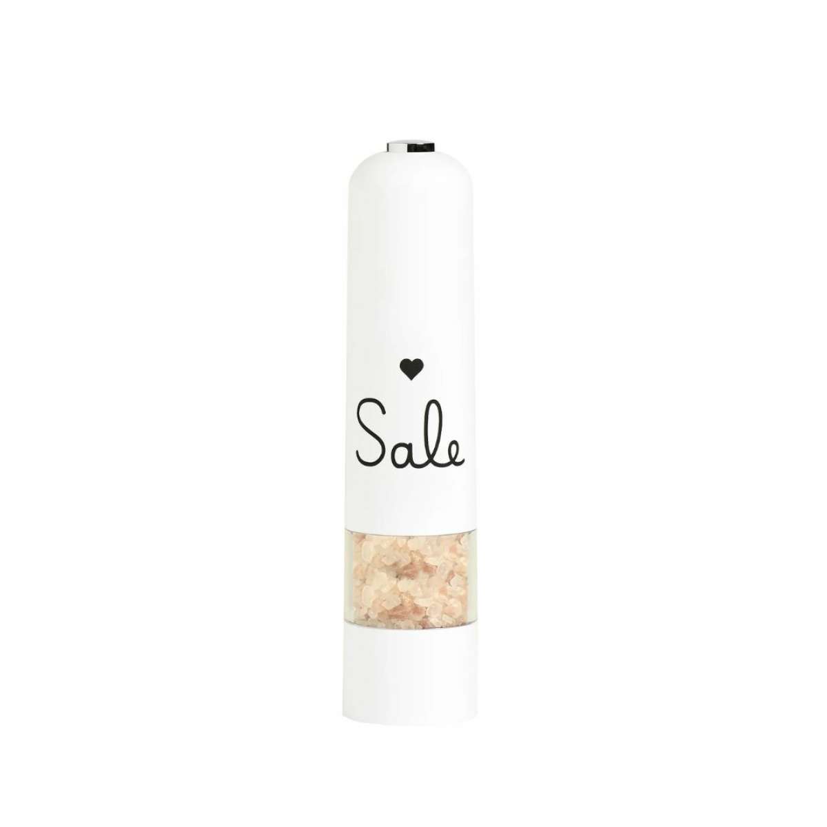 Immagine del prodotto Macina Sale Elettrico Cuore Bianco 5 x 22 cm | Simple Day
