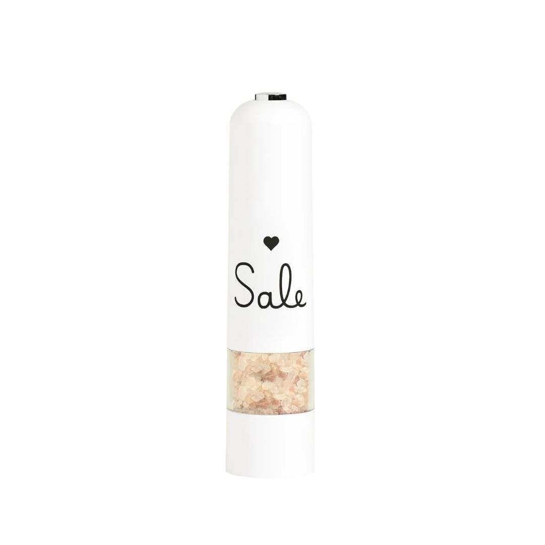 Immagine principale di Macina Sale Elettrico Cuore Bianco 5 x 22 cm | Simple Day