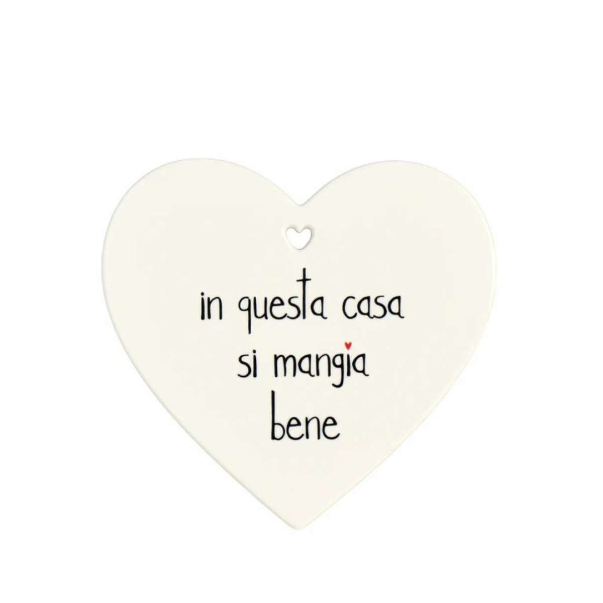 Immagine del prodotto Sottopentola Cuore In Questa Casa Si Mangia Bene 21x20 cm | Simple Day