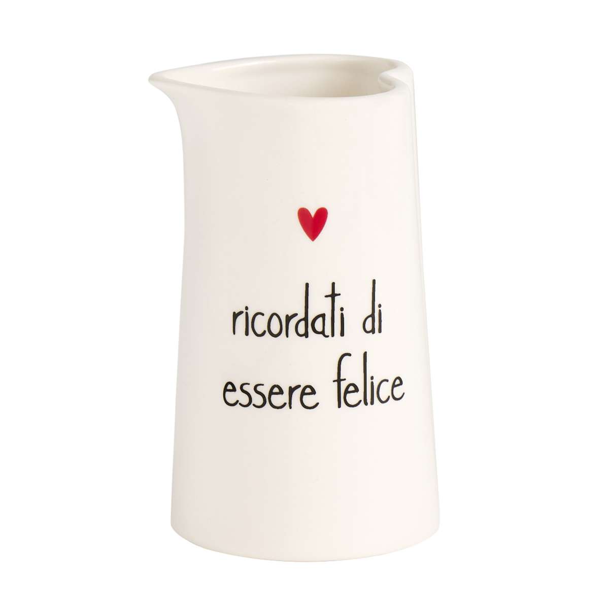 Immagine del prodotto Lattiera in gres Ricordati di Essere Felice | Simple Day