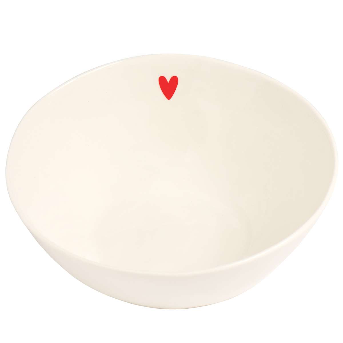 Immagine del prodotto Insalatiera in Ceramica Cuore Rosso 20 cm x h 7,8 cm | Simple Day