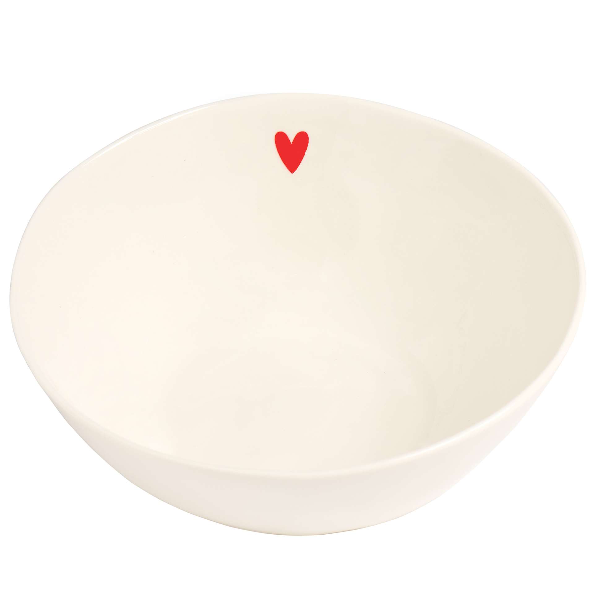 Immagine principale di Insalatiera in Ceramica Cuore Rosso 20 cm x h 7,8 cm | Simple Day