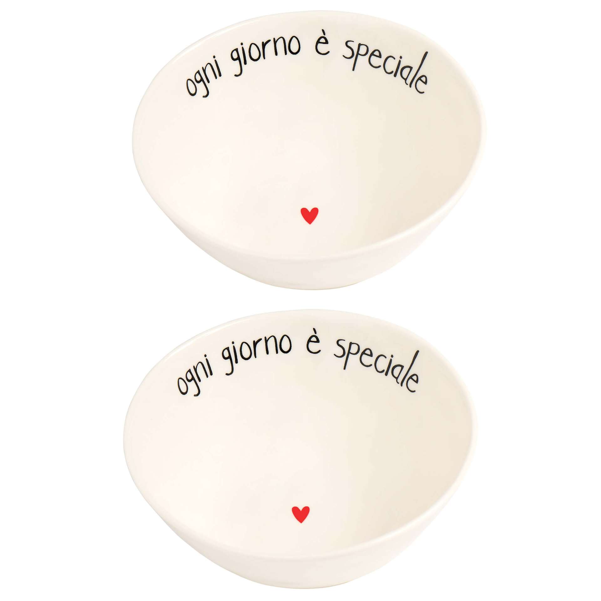 Immagine principale di Set 2 Ciotole in gres Diam 15,5 Ogni Giorno è Speciale | Simple Day