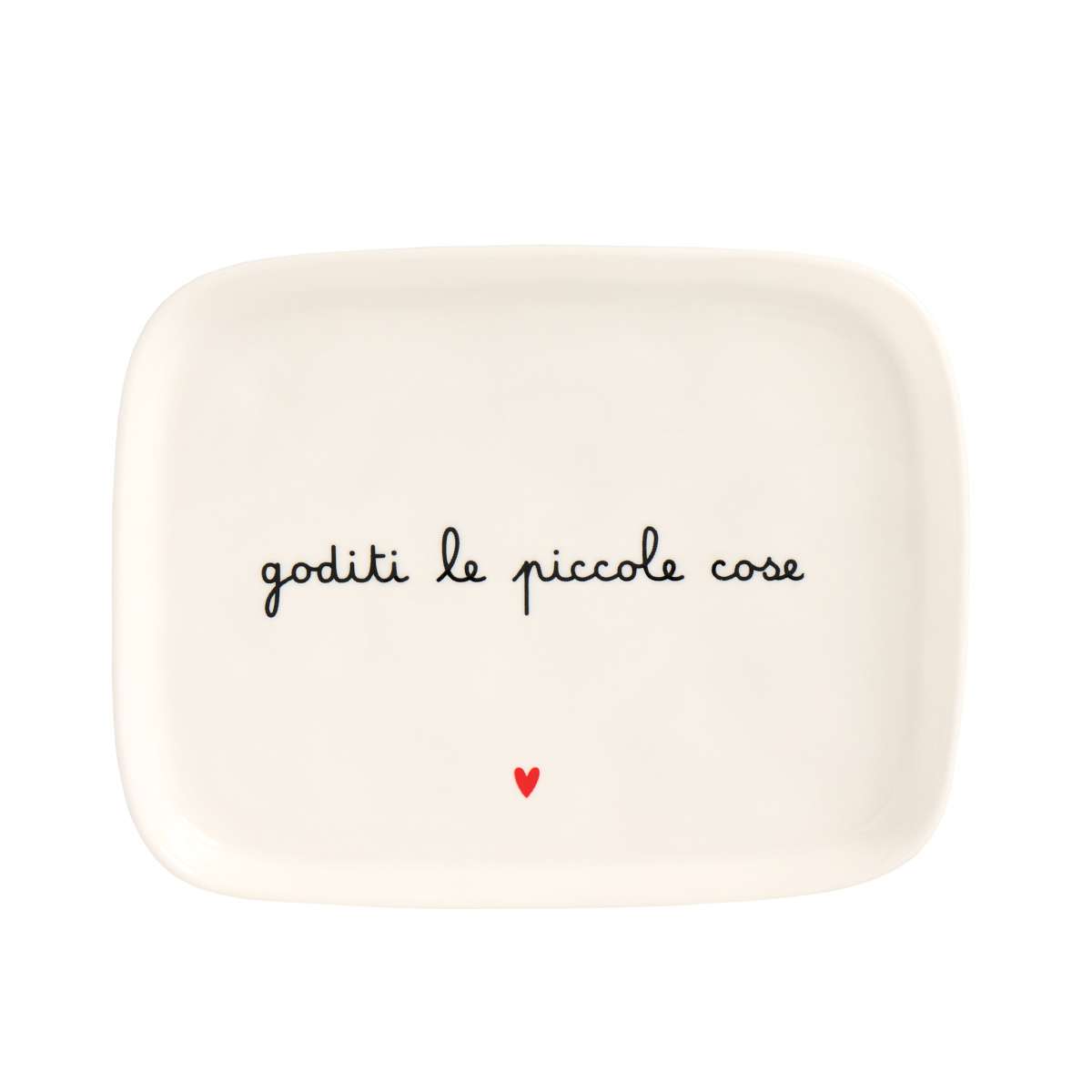 Immagine del prodotto Piatto Rettangolare in Ceramica Goditi Le Piccole Cose | Simple Day