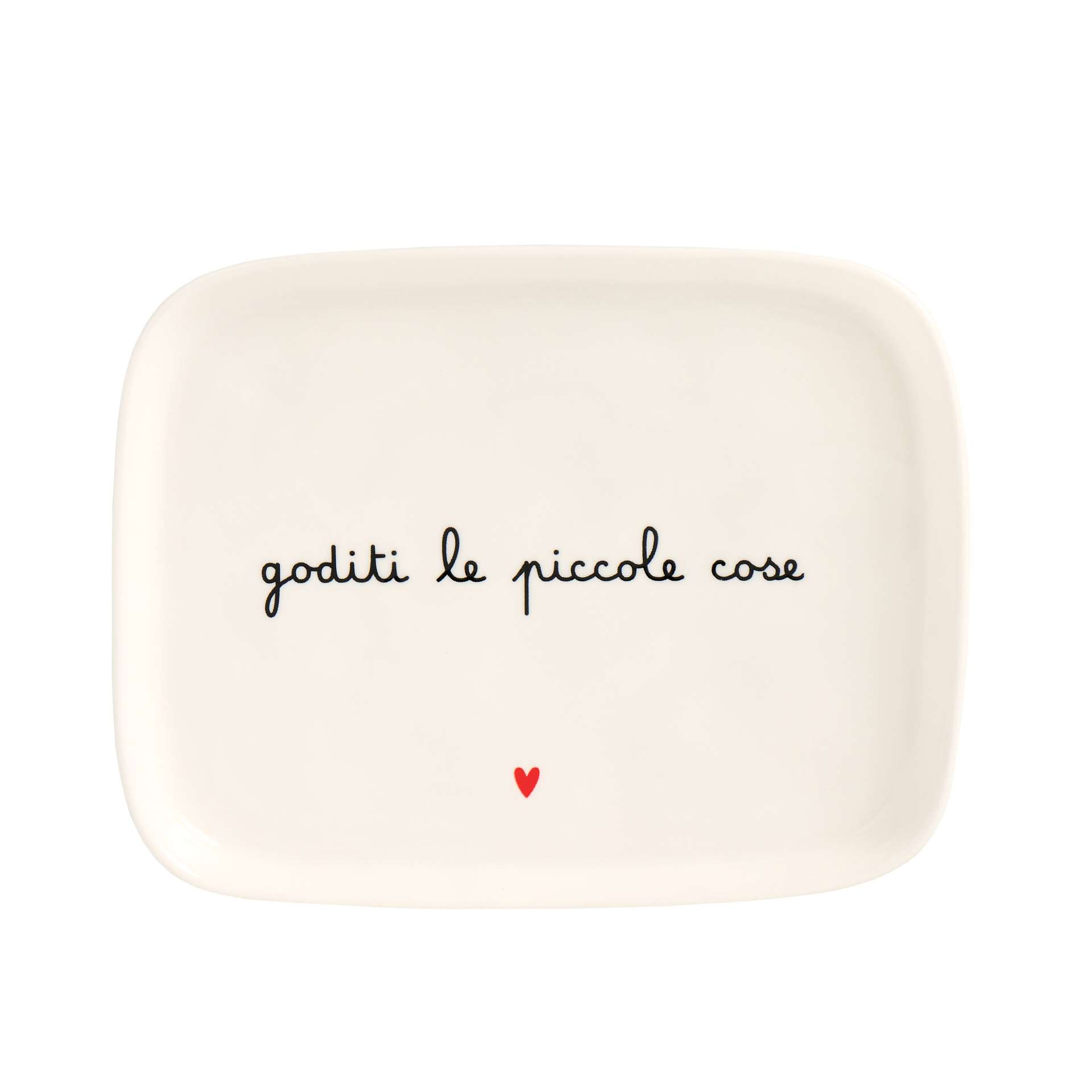 Immagine principale di Piatto Rettangolare in Ceramica Goditi Le Piccole Cose | Simple Day