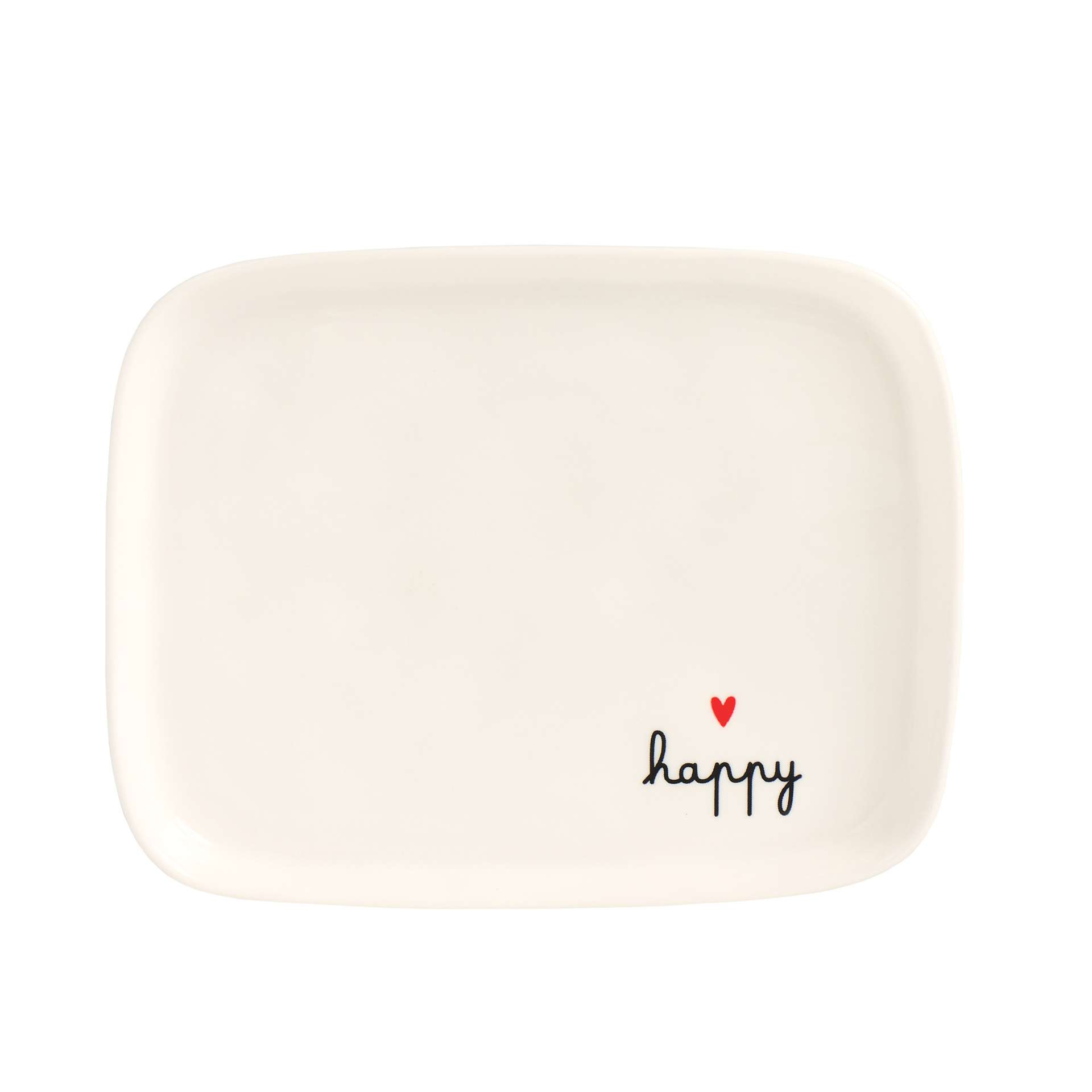 Immagine principale di Piatto Rettangolare in Ceramica Happy | Simple Day