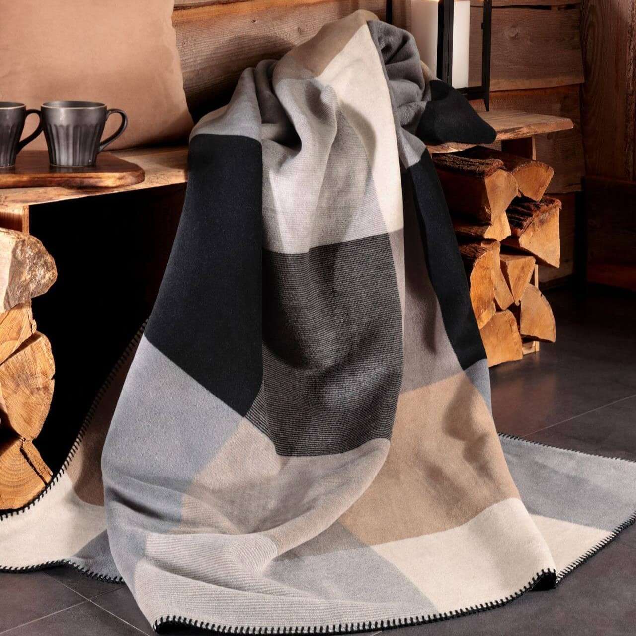 Immagine principale di Coperta Singola Quadri 150x200 cm | Biederlack