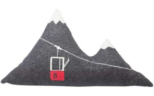 Immagine principale di Cuscino in Cotone Imbottito Montagna Cabine 65x40 cm | David Fussenegger