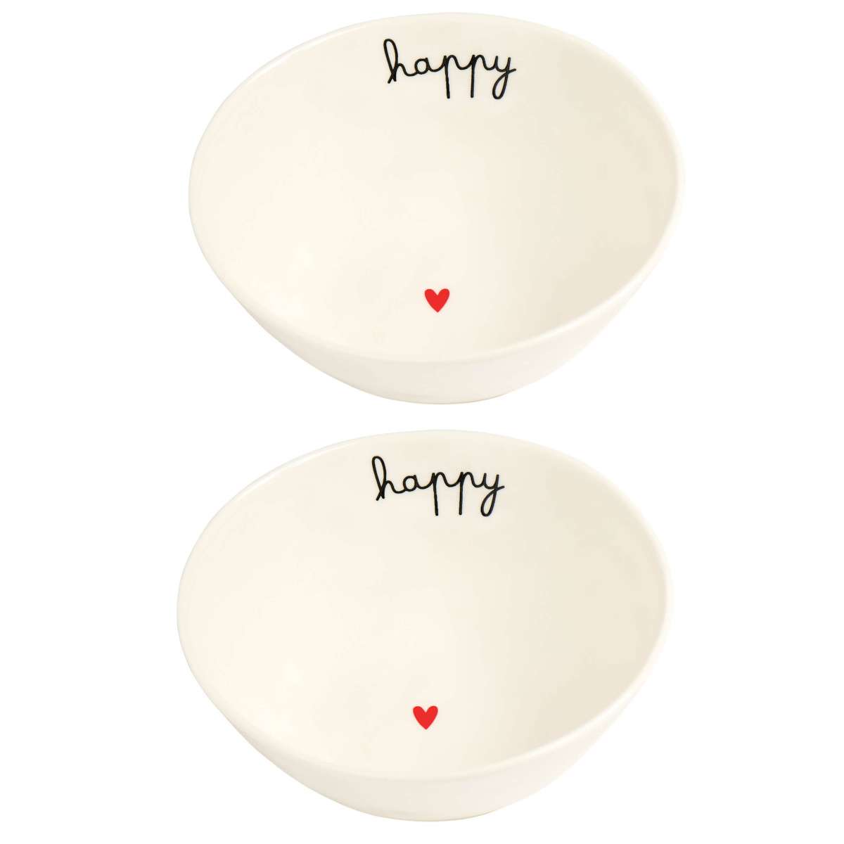 Immagine del prodotto Set 2 Ciotole in gres Diam 15,5 Happy | Simple Day