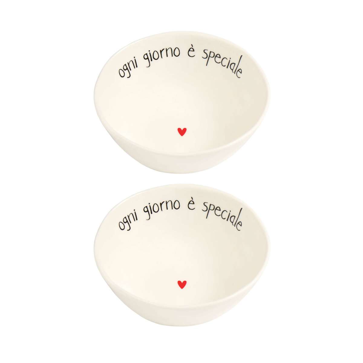 Immagine del prodotto Set 2 Ciotoline in gres  diam 12,5 cm Ogni giorno è Speciale | Simple Day