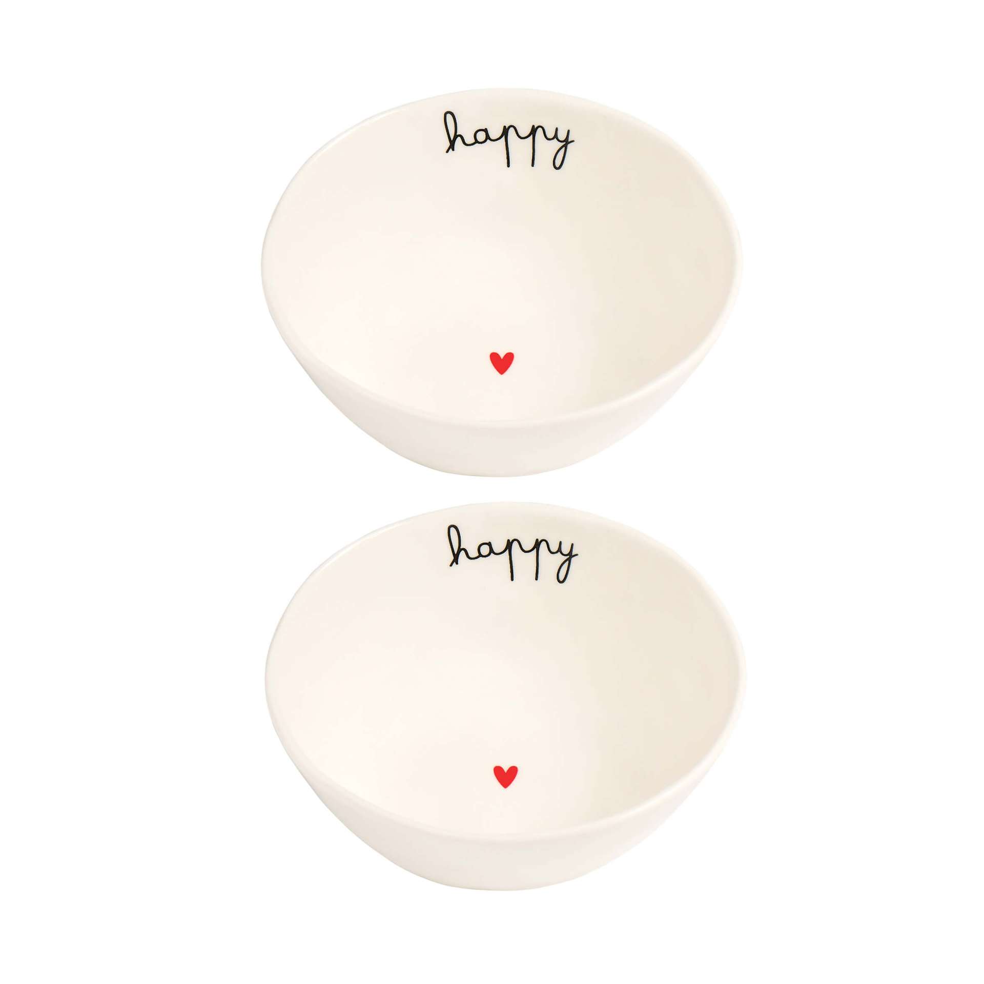 Immagine principale di Set 2 Ciotoline in gres  diam 12,5 cm Happy | Simple Day