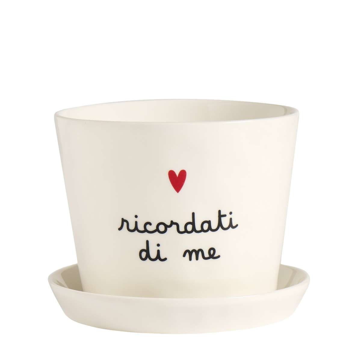 Immagine del prodotto Vaso Ricordati di Me con Sottovaso | Simple Day