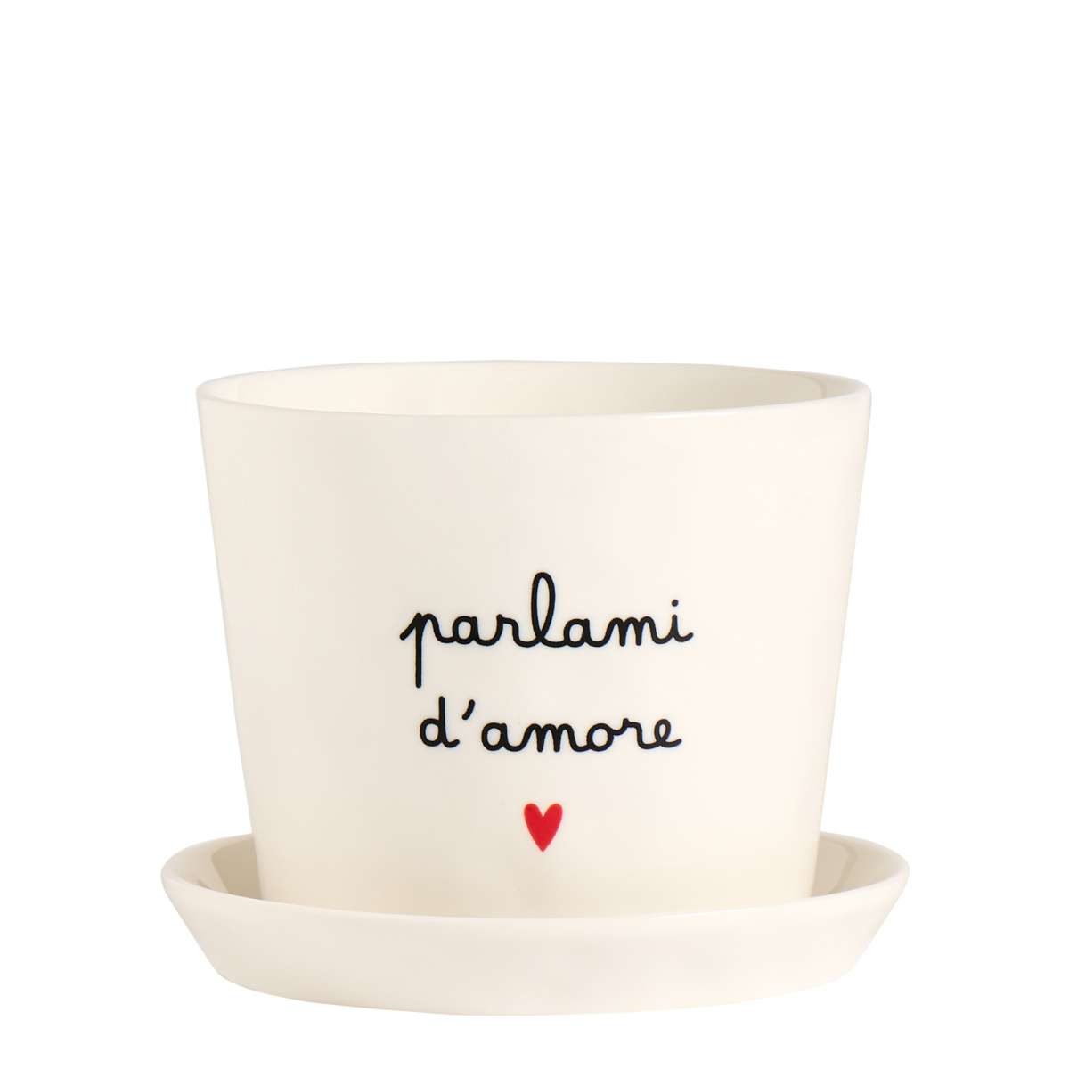 Immagine del prodotto Vaso Parlami d'Amore con Sottovaso | Simple Day