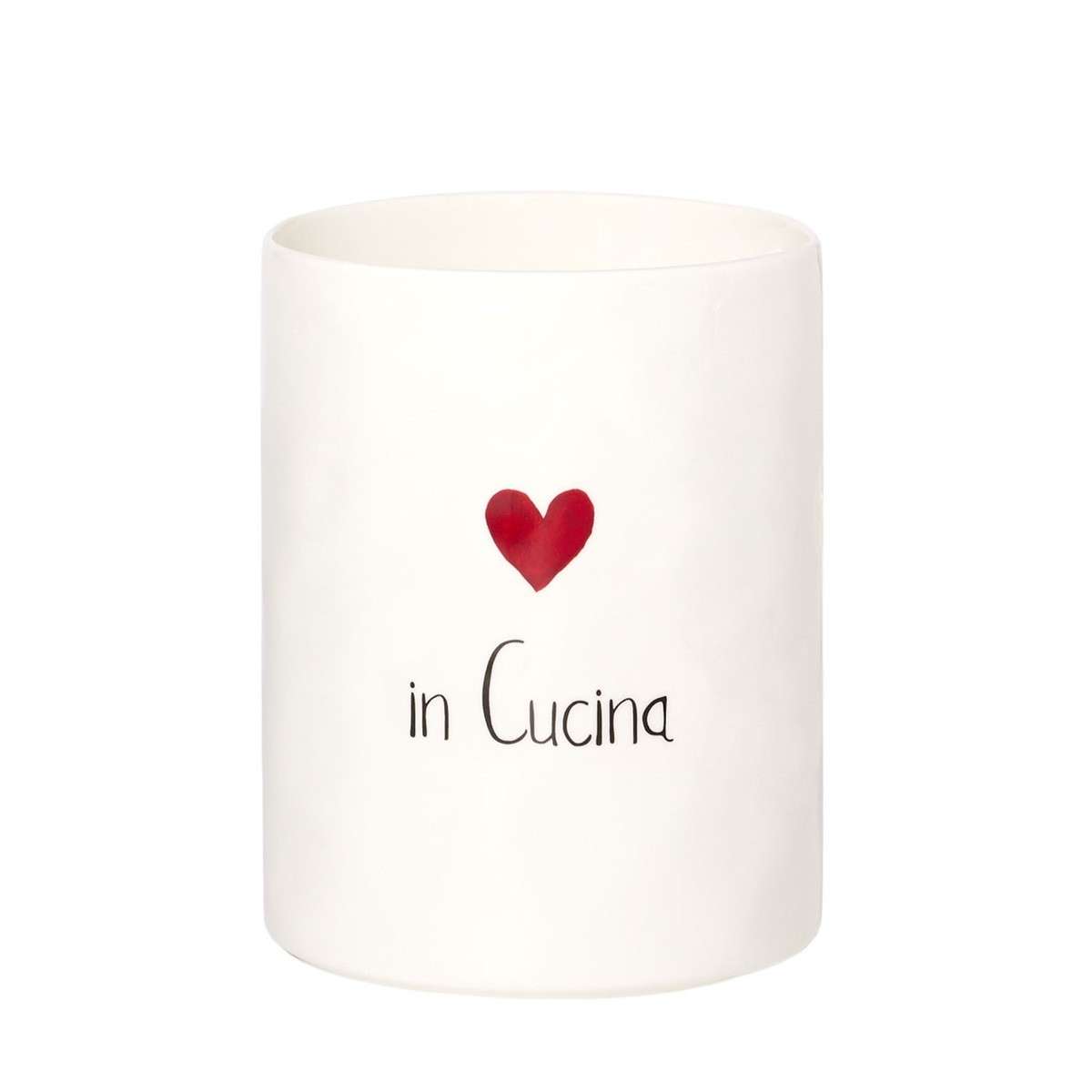 Immagine principale di Portamestoli in Ceramica In Cucina Cuore Rosso | Simple Day