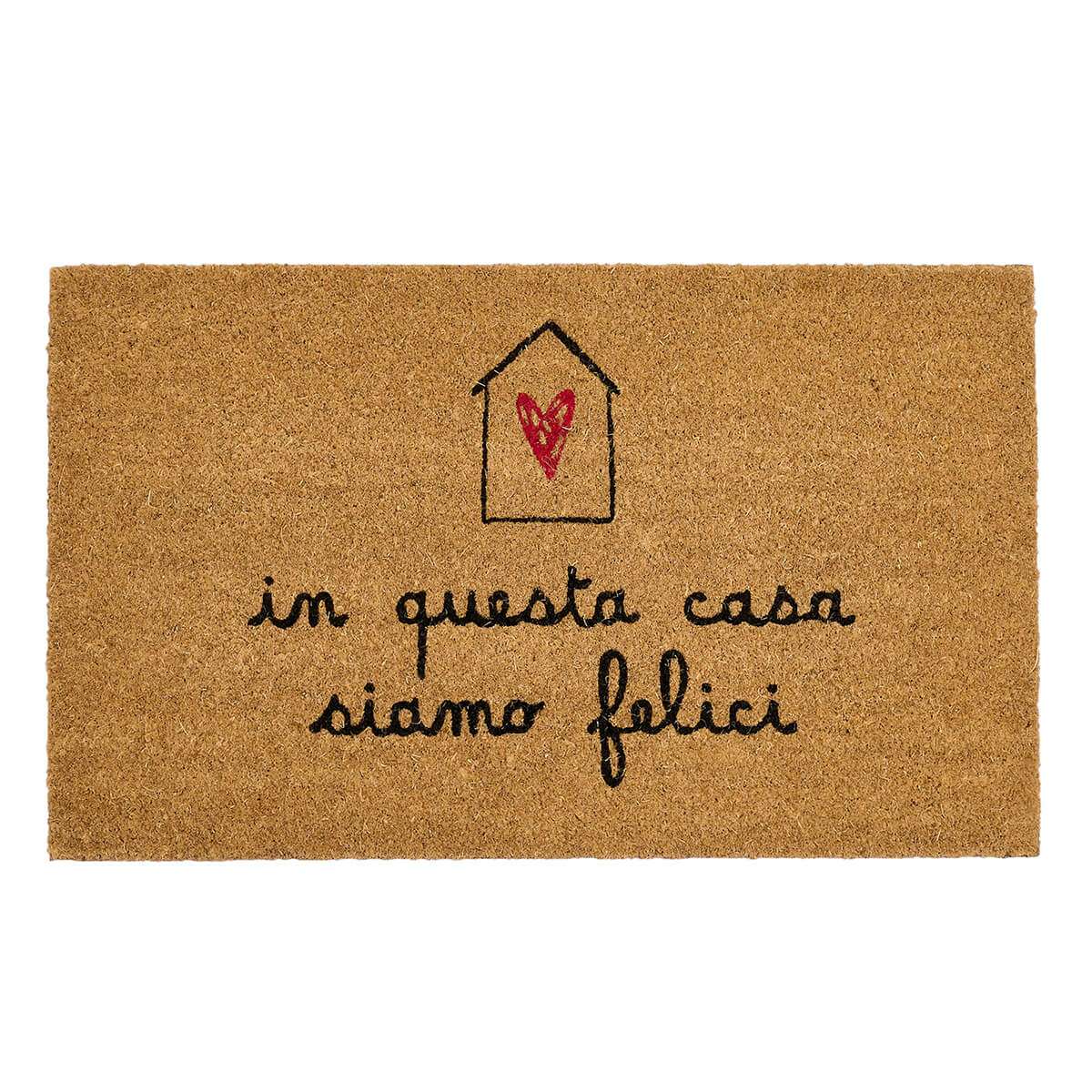 Immagine del prodotto Zerbino In Questa Casa Siamo Felici 45x75cm | Simple Day