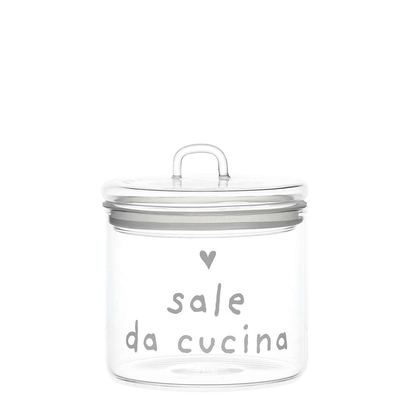 Immagine principale di Barattolo in vetro borosilicato Sale da Cucina 12 cm | Simple Day