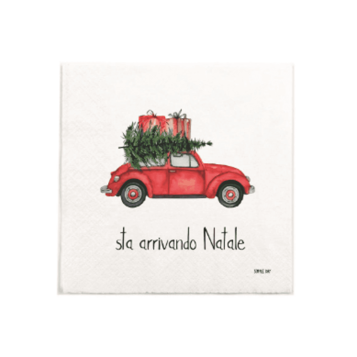 Immagine del prodotto Tovaglioli di Carta Sta Arrivando Natale confezione (20pz) 33x33 cm | Simple Day
