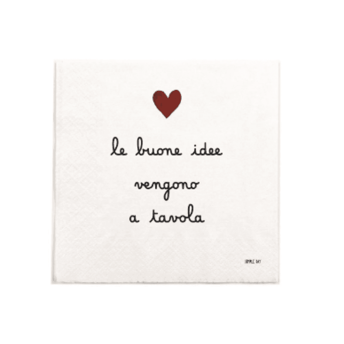 Immagine del prodotto Tovaglioli di Carta Le Buone Idee Vengono a Tavola  (20pz) 33x33 cm | Simple Day