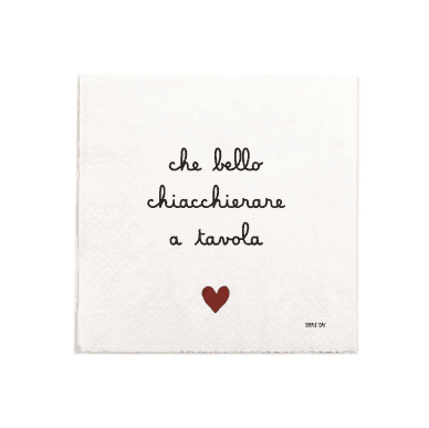 Immagine principale di Tovaglioli di Carta Che Bello Chiacchierare aTavola (20pz) 33x33 cm | Simple Day