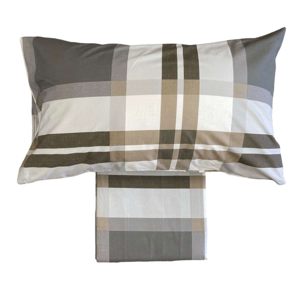 Immagine variante Grigio - Parure Copripiumino Matrimoniale Abe in Cotone - 3 colori | Pietro Zanetti Home