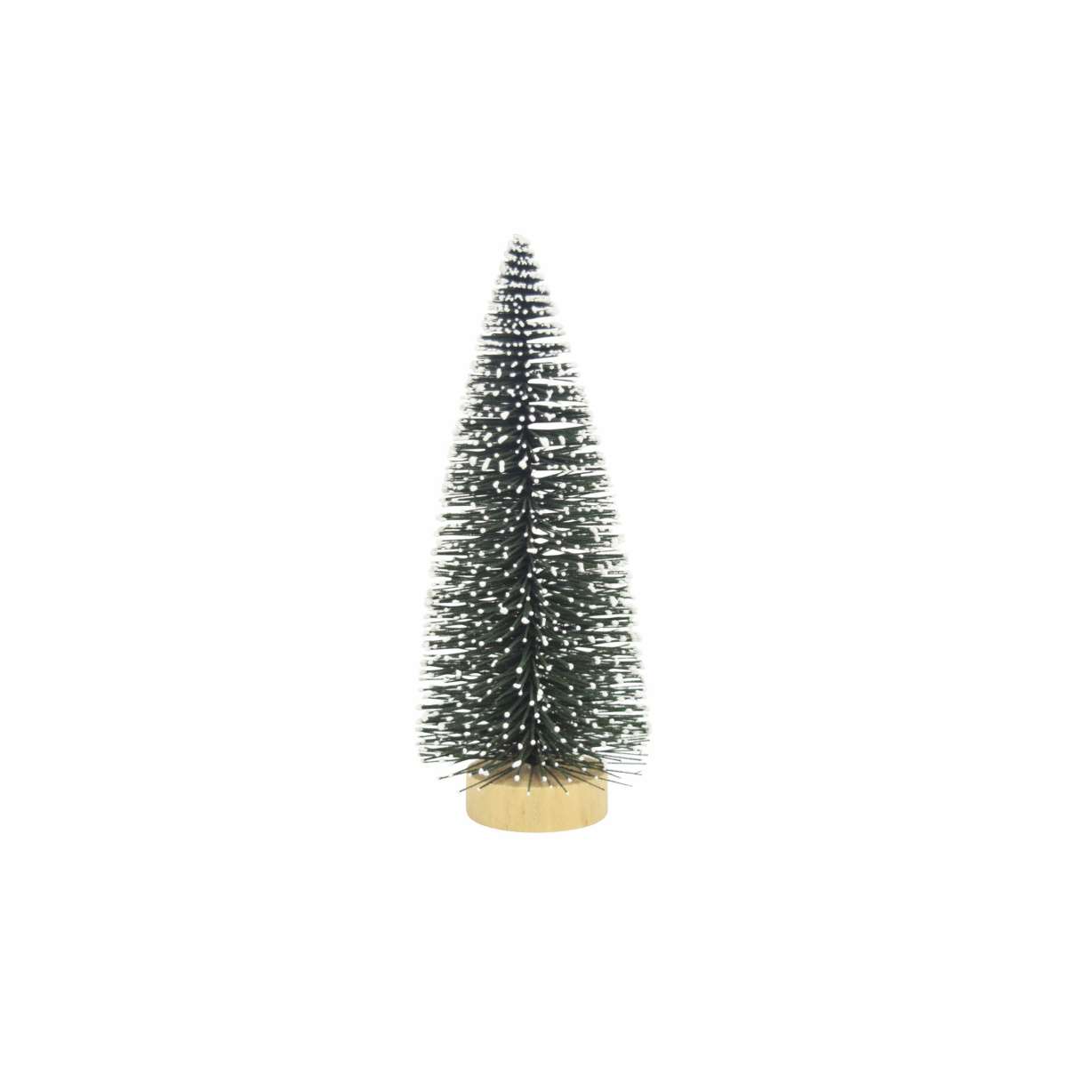Immagine del prodotto Decorazione Albero Natalizio Loki Verde Innevato con base in legno - 3 Misure | Concord Home & Interior
