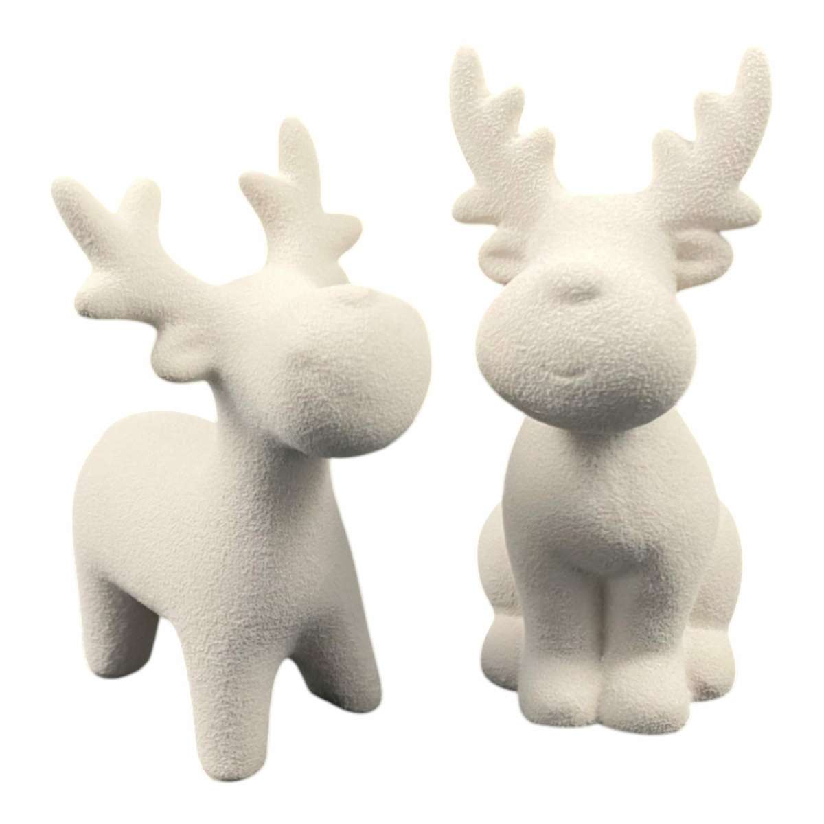 Immagine del prodotto Decorazione Natalizia Renna Rudy in ceramica - 2 Varianti | Concord Home & Interior