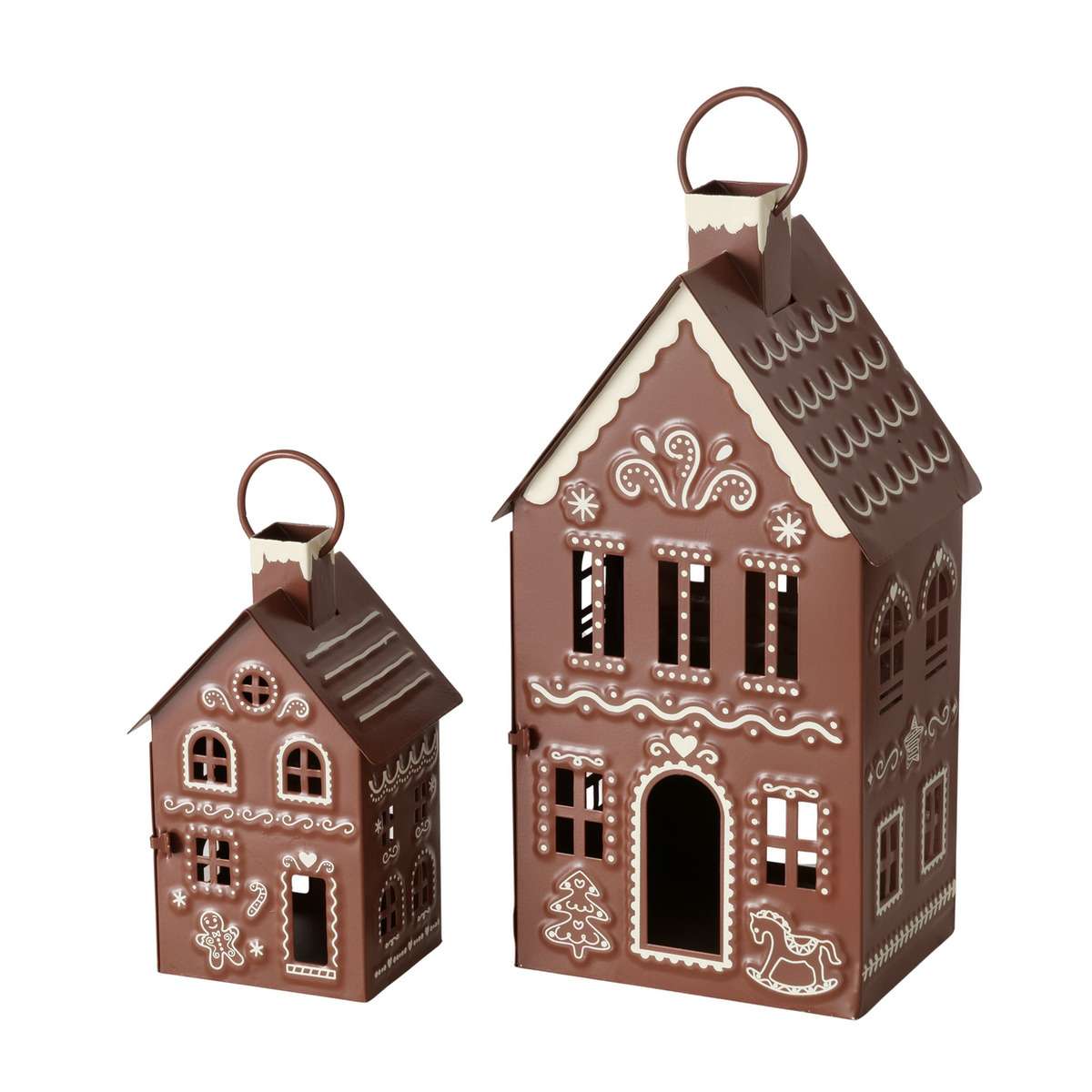 Immagine variante M - Lanterna Ginger in Metallo - 2 Misure | Boltze