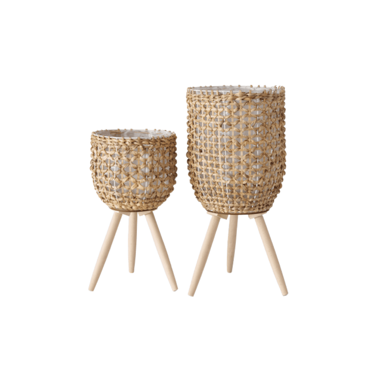 Immagine del prodotto Vaso Porta piante Grass con piedini in alga  - 2 Misure | Boltze