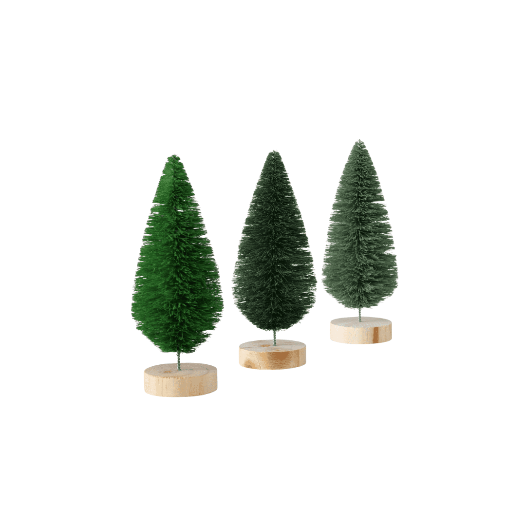 Immagine principale di Decorazione Albero Natalizio Bosco con base in legno - 3 Colori | Boltze
