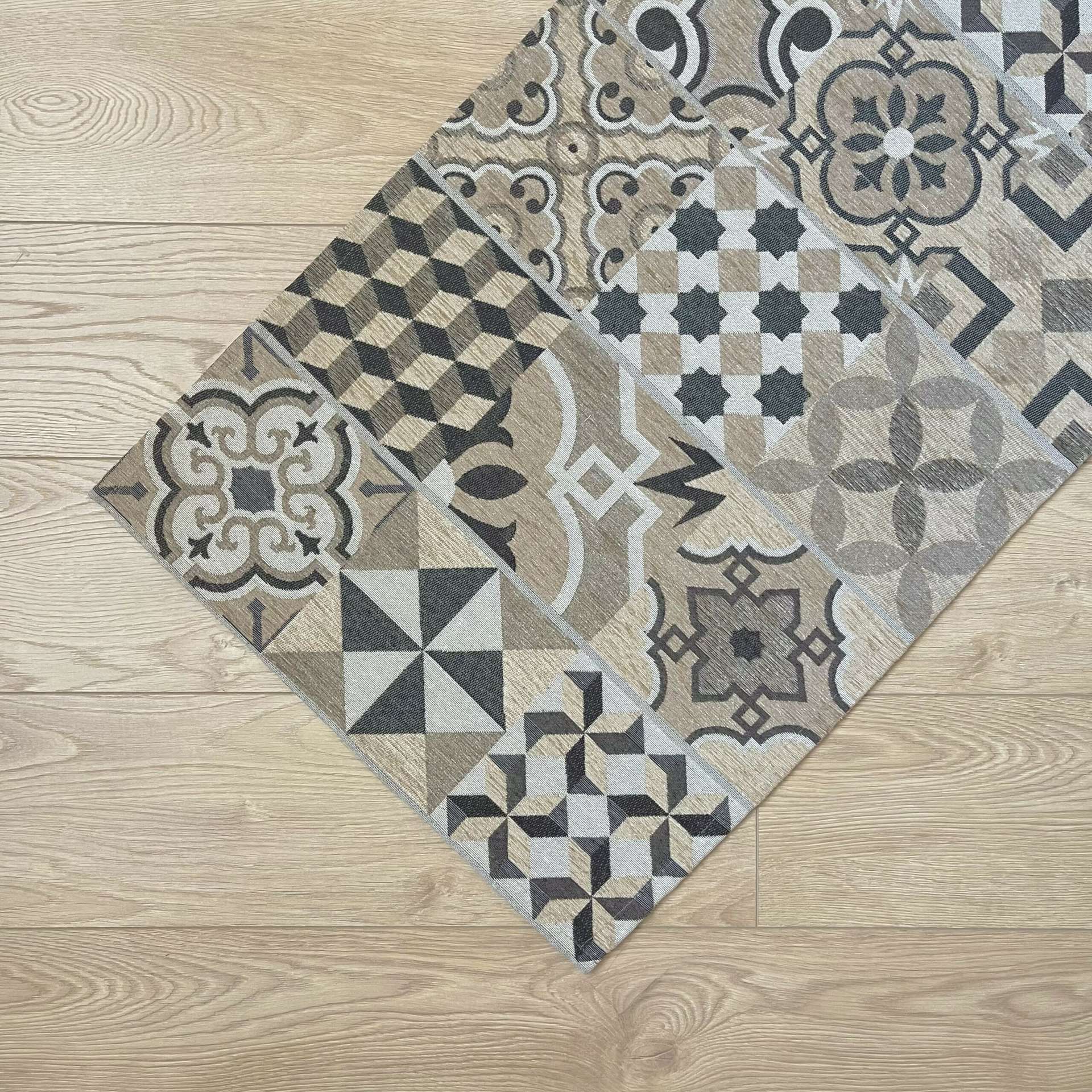 Immagine principale di Tappeto Cucina Cementine Cammello Antiscivolo e Lavabile in Lavatrice | Pietro Zanetti Home