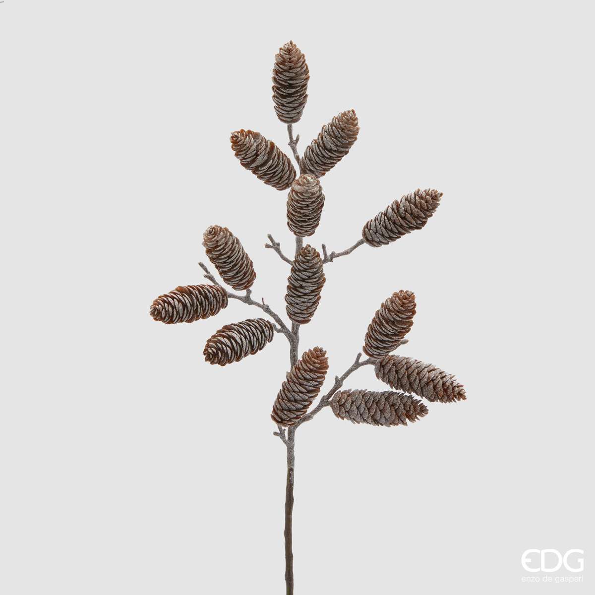 Immagine del prodotto Ramo Pigne Innevato Decorativo Artificiale h 60 cm | EDG Enzo De Gasperi