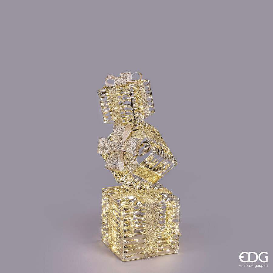 Immagine principale di Decorazione Pacco Regalo Led - 2 Misure | EDG Enzo De Gasperi