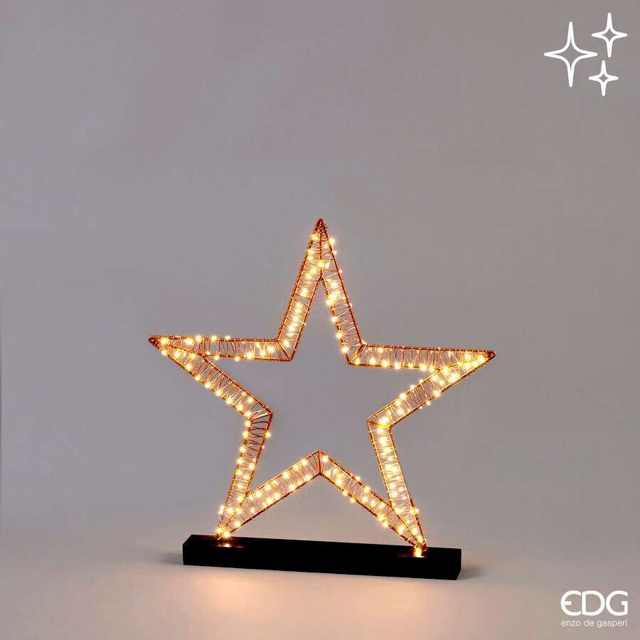 Immagine principale di Stella di Natale Con Microled Flat con Base L48xH50 cm | EDG Enzo De Gasperi