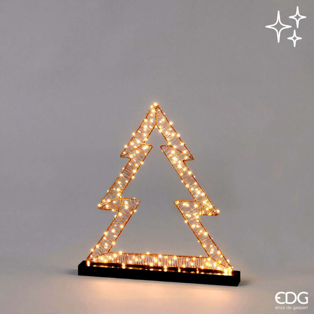 Immagine del prodotto Pino di Natale Con Microled Flat con Base L48xH50 cm | EDG Enzo De Gasperi