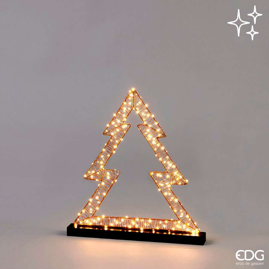 Immagine principale di Pino di Natale Con Microled Flat con Base L48xH50 cm | EDG Enzo De Gasperi