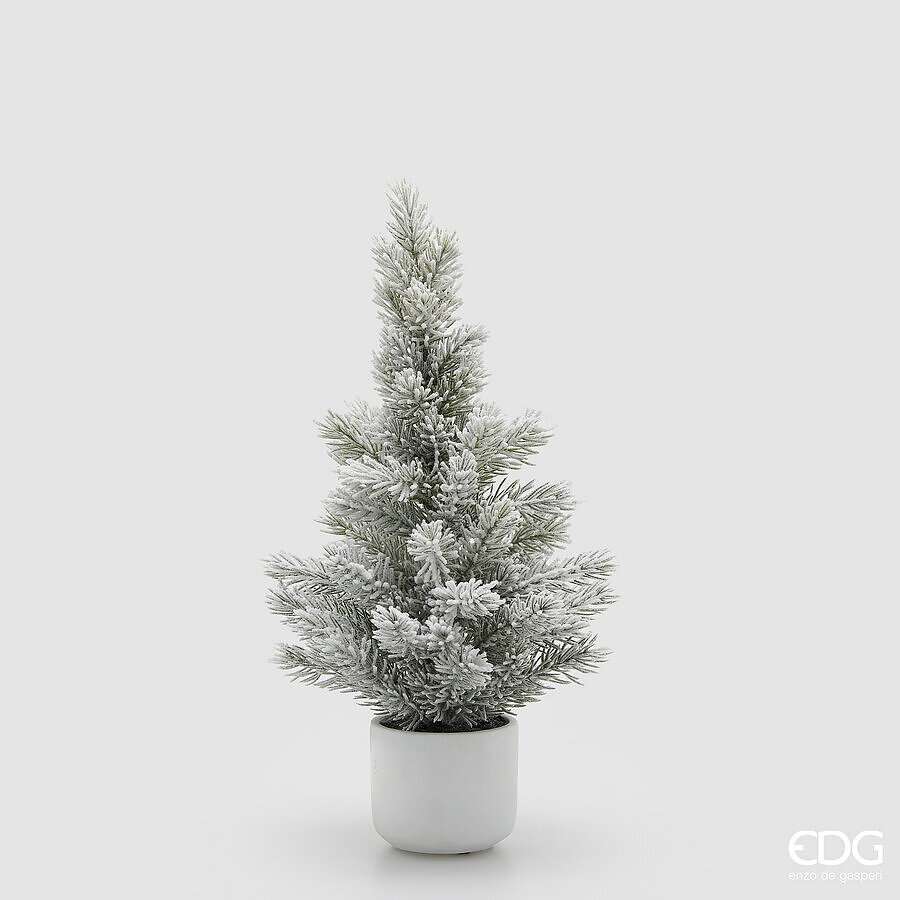 Immagine principale di Pino Innevato con Vaso h 50 cm | EDG Enzo De Gasperi