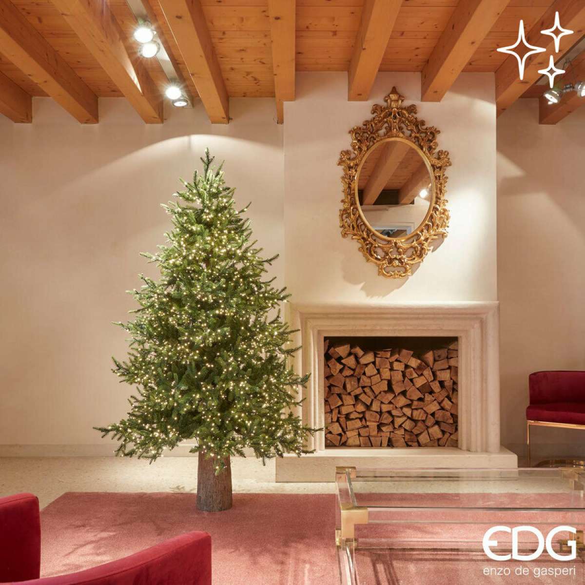 Immagine del prodotto Albero di Natale con luci incorporate Luxury EDG - 3 Misure | EDG Enzo De Gasperi