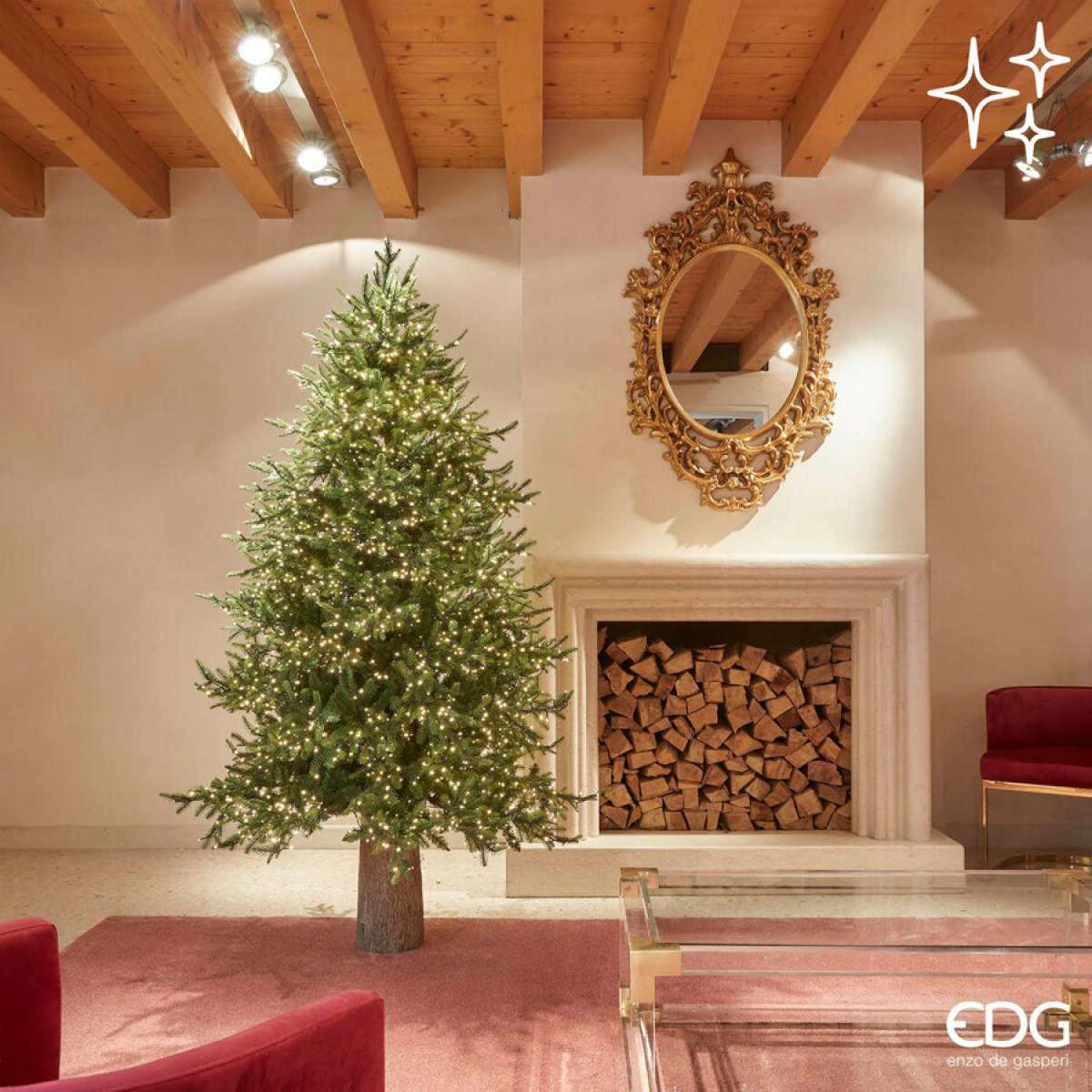 Immagine variante h 210 cm - Albero di Natale con luci incorporate Luxury EDG - 3 Misure | EDG Enzo De Gasperi