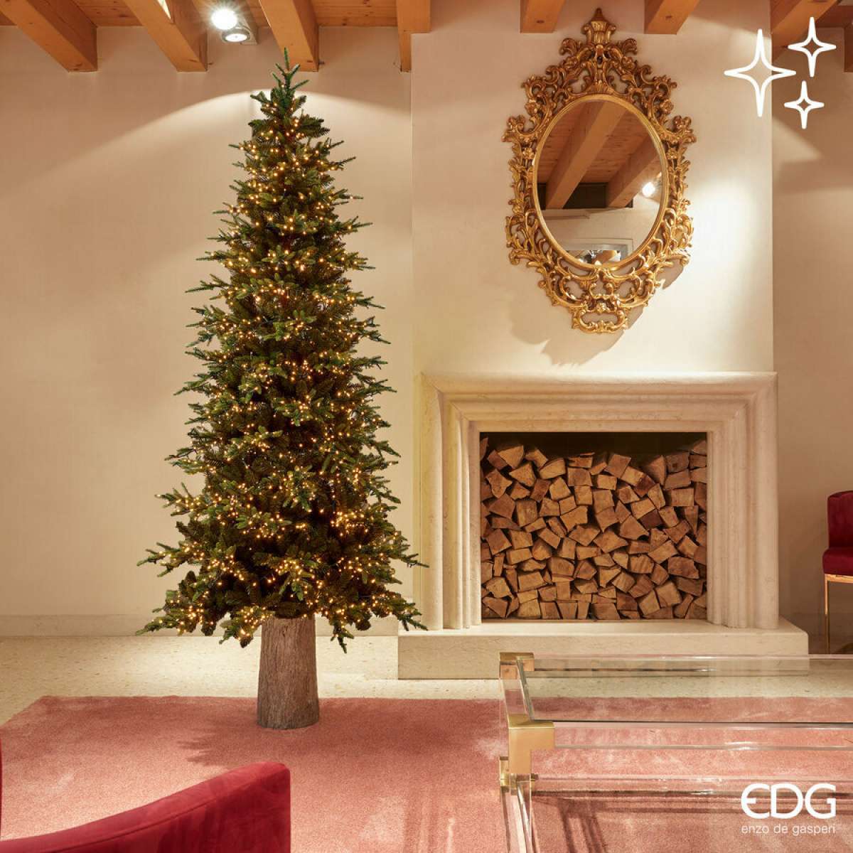 Immagine variante h 210 cm - Albero di Natale con luci incorporate Luxury New EDG - 3 Misure | EDG Enzo De Gasperi