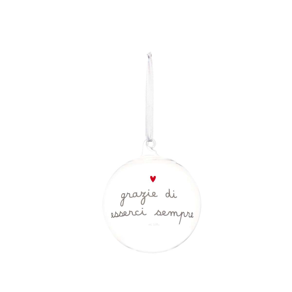 Immagine del prodotto Pallina in Vetro decoro Grazie di Esserci Sempre  12 cm | Simple Day