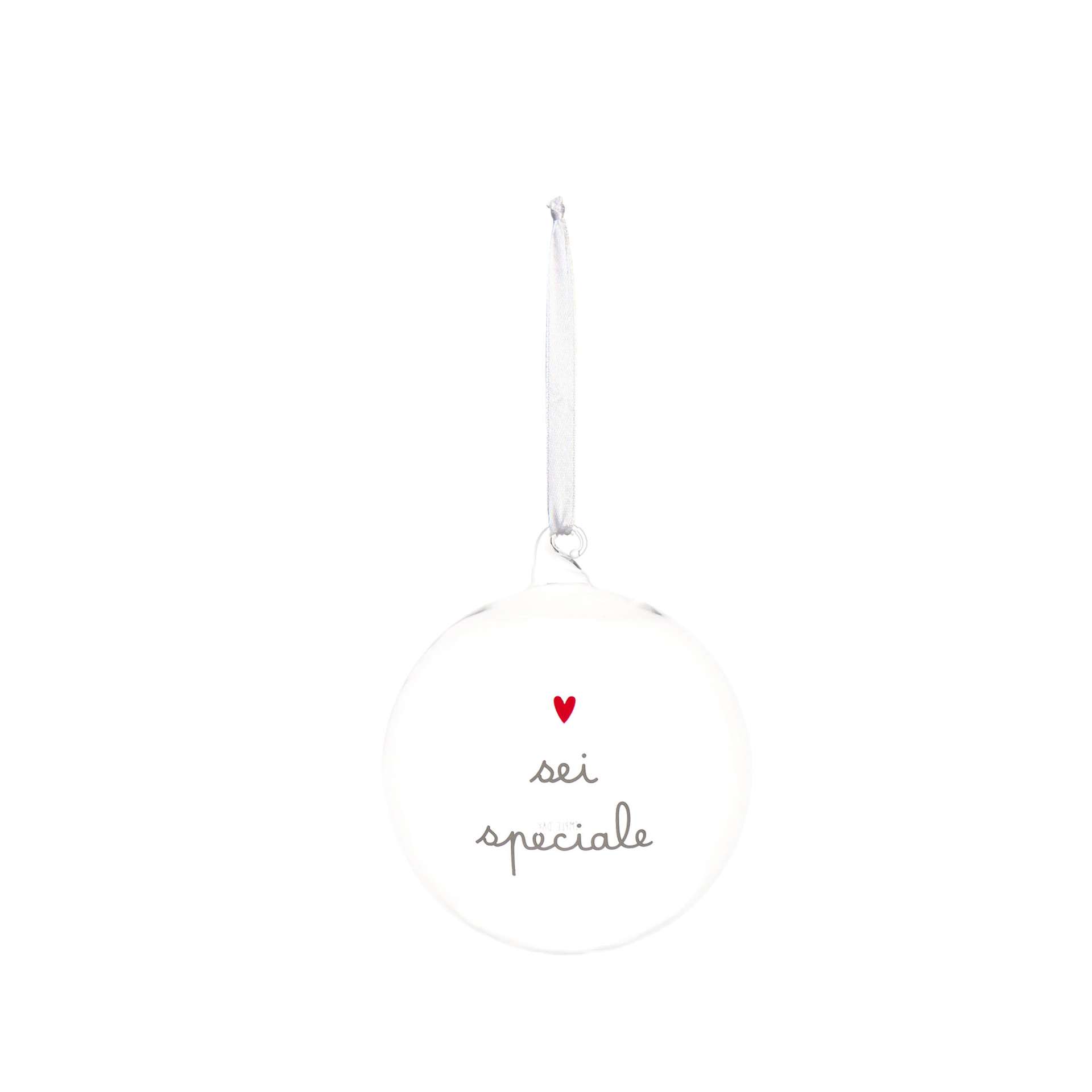 Immagine principale di Pallina in Vetro decoro Sei Speciale  12 cm | Simple Day