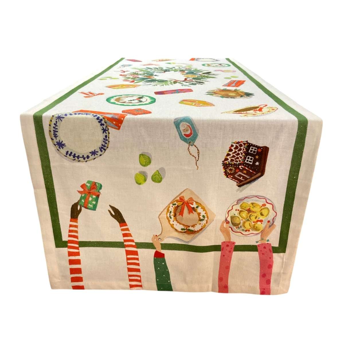 Immagine del prodotto Runner Tavolo in Lino e Cotone Hand on Xmas 45x170 cm | Tessitura Toscana Telerie