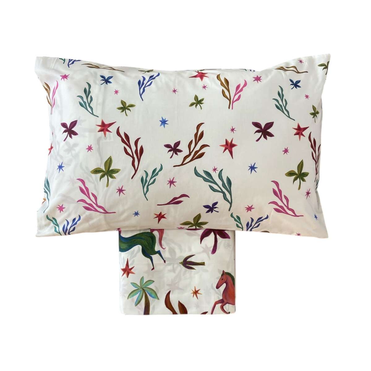 Immagine del prodotto Completo Letto Singolo Agnes in Percalle di Cotone | Tessitura Toscana Telerie