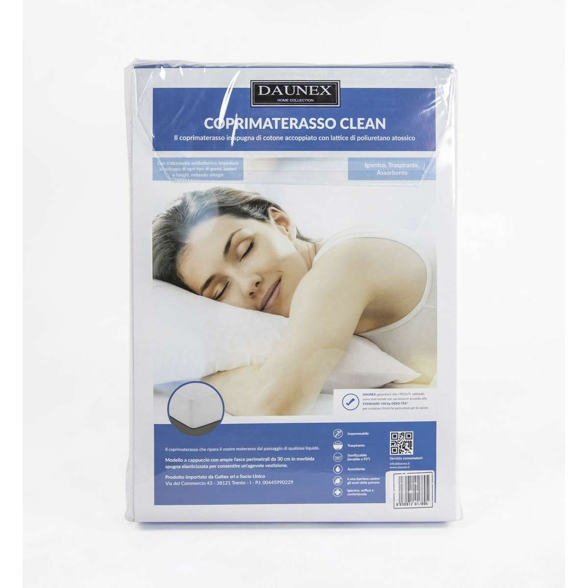 Immagine del prodotto Coprimaterasso Impermeabile Matrimoniale Maxi 200x200 Clean | Daunex