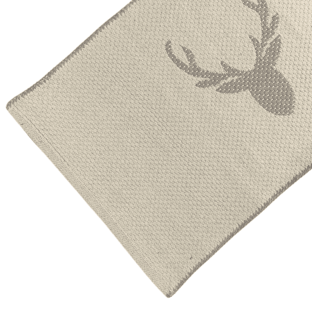 Immagine principale di Tappeto Intreccio Cervo in Cotone Base Naturale - 2 Colori | Daunex