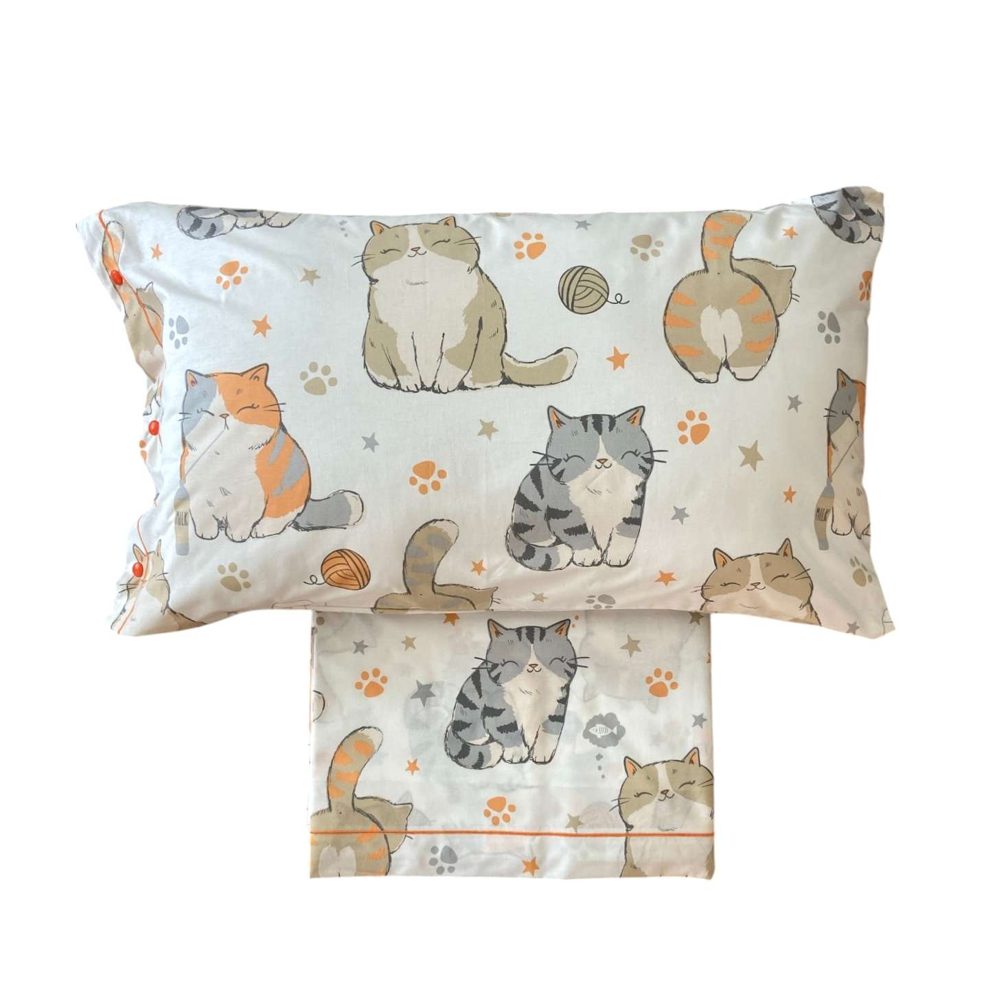 Immagine principale di Completo Lenzuola Matrimoniale Miao in 100% Cotone | Pietro Zanetti Home